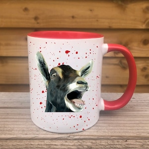 Personalised Name Farm Animal Goat Mug - Gift for farmers and smallholders - Country Living - Farmhouse Decor and Homeware - Goat Lover