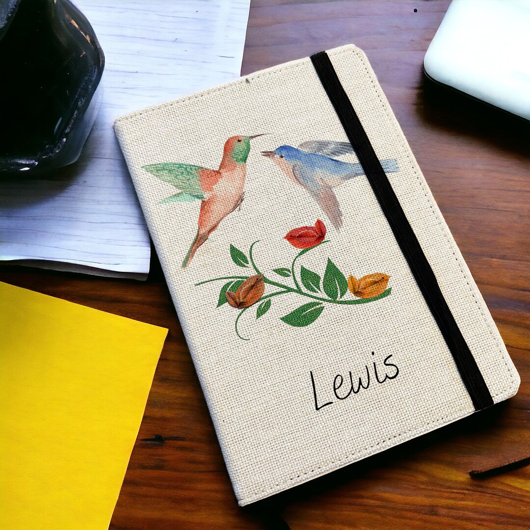 Personalised Bird Watching A5 Notebook - Custom Wildlife Lined Journal ...
