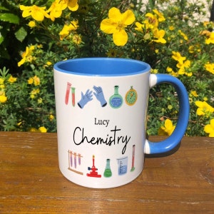 Personalised Chemistry Mug - Chemistry Science Mug - Personalised - Chemistry Teacher Mug - Chemistry Student Mug - Chemistry Graduate Gift