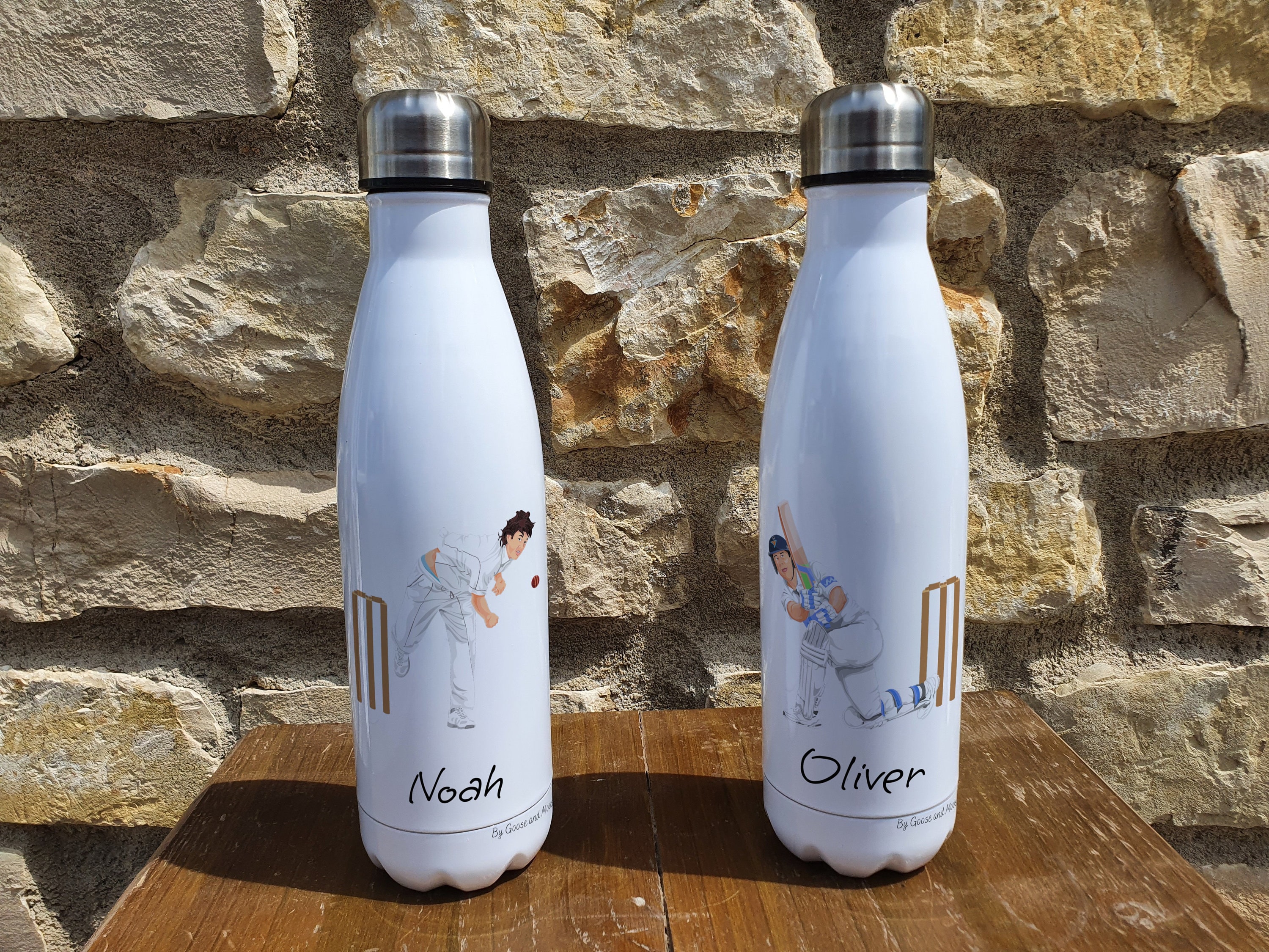 Cricket Drinking Insulated Bottle Personalised Sports - Gift For