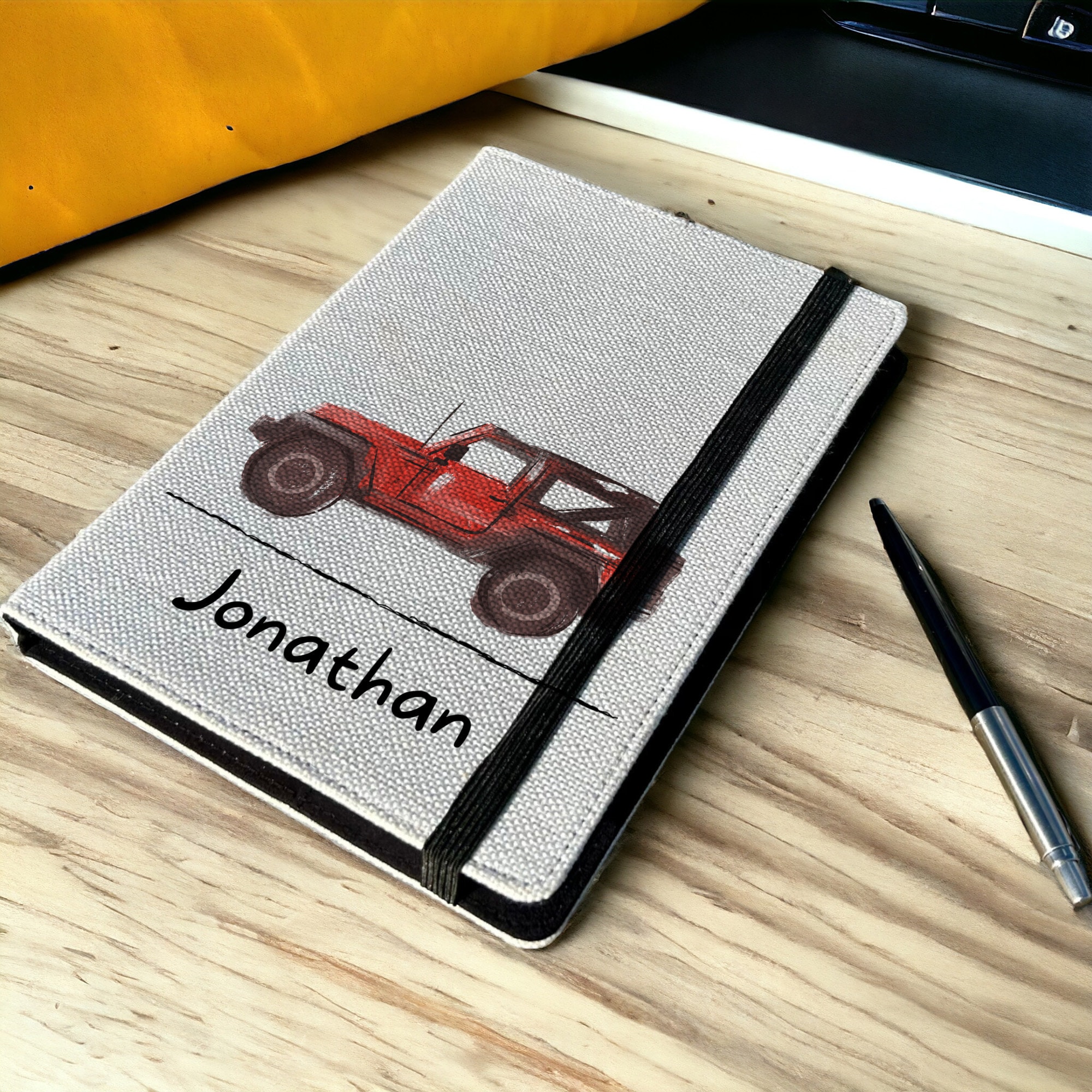 Personalised off Road Car A5 Notebook - Custom 4x4 Lined Journal ...