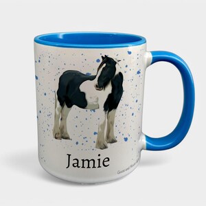 Personalised Name Piebald Horse Mug - Perfect Equestrian Gift - Horse and Rider Mug - Pony Lover Gift - Horse Gift - Equine Presents image 8