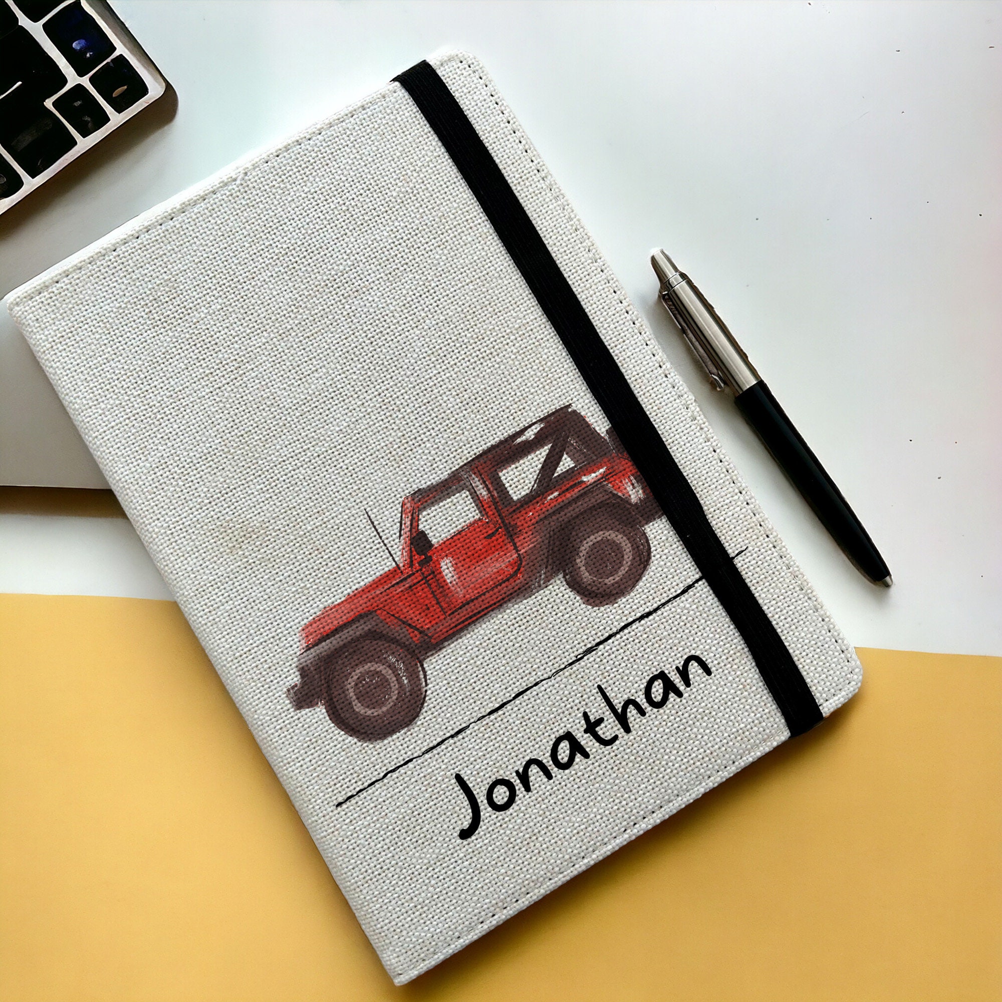 Personalised off Road Car A5 Notebook - Custom 4x4 Lined Journal ...