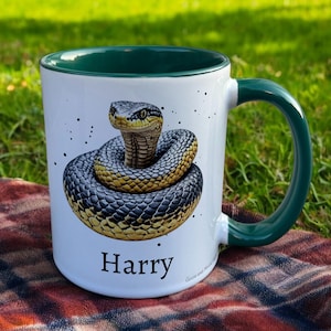 Personalised Snake Mug, Reptile Lover Gift, Thank you Present for Snake Owner, Custom Coffee Cup
