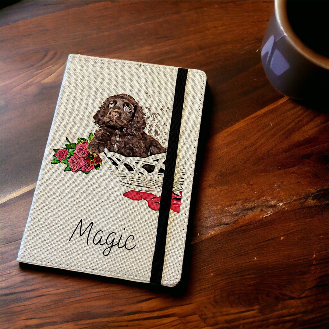 Cocker Spaniel Notebook Personalised Chocolate Cocker Spaniel Dog A5 Notebook - Custom Dog ...