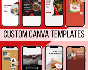 Food Social Media Posts Digital Banners