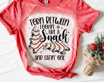 Funny Christmas Cake Shirt | Bleached Holiday Tee