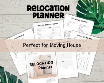 Relocation Planner printable - perfect to help organize moving house