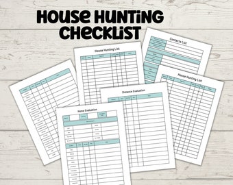 House Hunting Checklist for Buying or Renting a Home