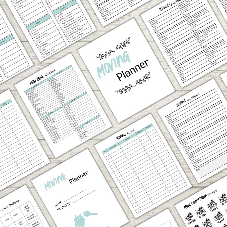 Moving Planner Printable for a More Organized House Move - Etsy