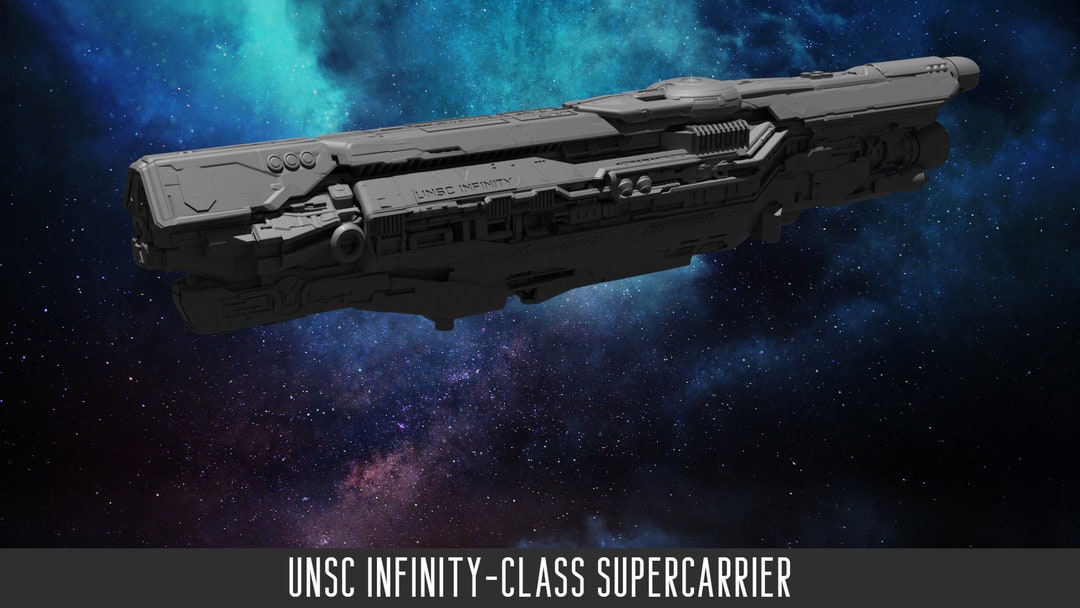 thumbnail image 2 of Halo UNSC Ship Fleet - 1:20000 Scale Resin Models - Infinity, Phoenix, Autumn - Painted 2 of 5