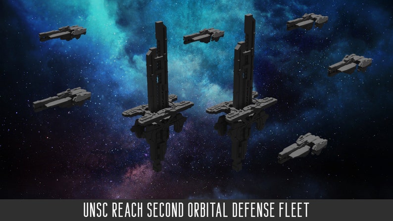 Unsc Structures UNSC Reach Second Orbital Defense Fleet - Etsy