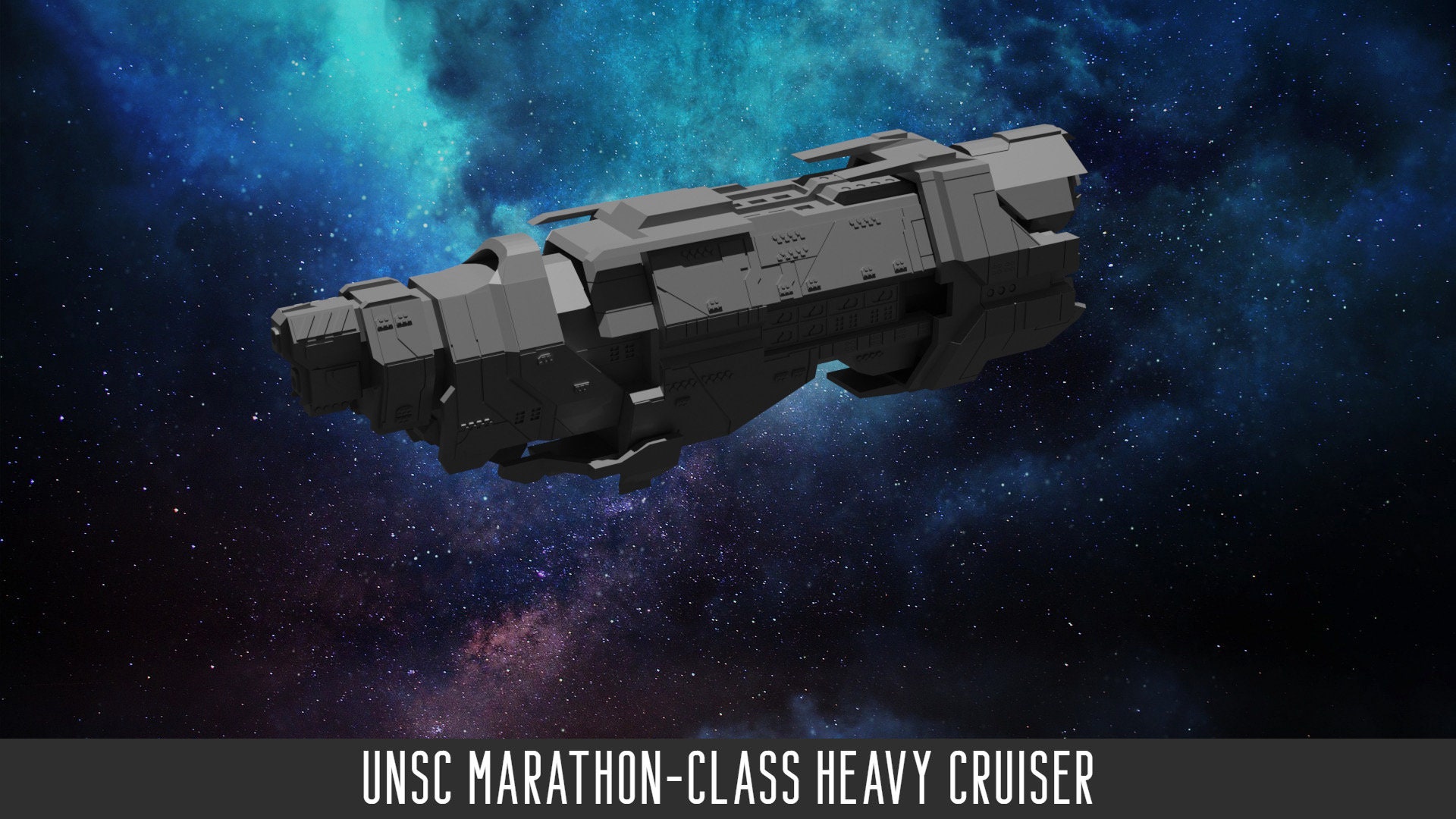 Halo Fleet Battles UNSC Marathon Cruiser -  Israel