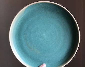 Large turquoise plate