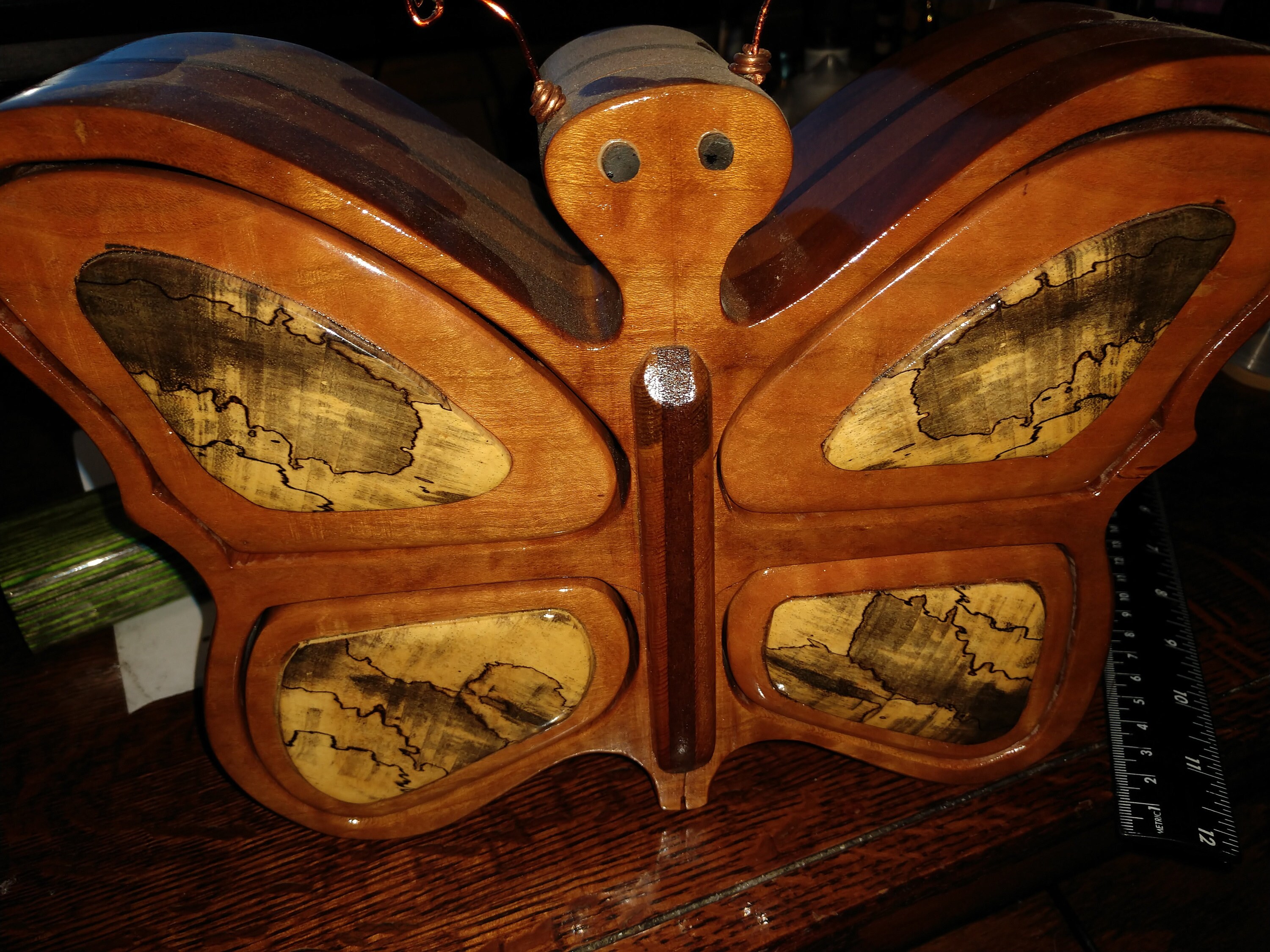 Butterfly Band Saw / Jewelry Box Hand Crafted Solid Wood Etsy