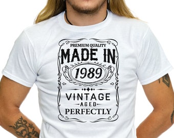 Vintage Aged Perfectly Custom Year Shirt Personalized Birthday Gift For Dad Custom Tee Gift For Grandpa Tshirt - 702Shirts TS49