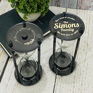 Vintage Brass Urn Fillable Hourglass For Ashes