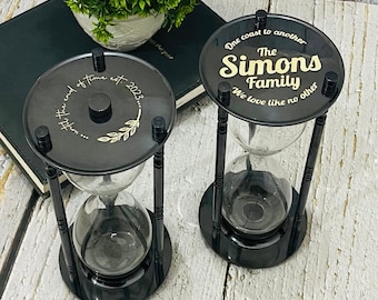 Vintage Brass Urn Fillable Hourglass For Ashes