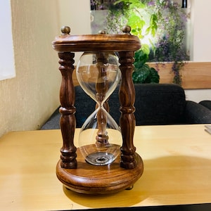Personalized Wedding Sand Ceremony Hourglass | Fillable Glass Timer | Romantic Anniversary Gift