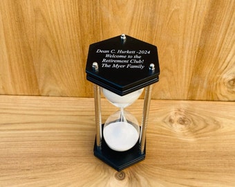 Engraved hourglass Unity hourglass Engraving Sand Timer Custom Engraved Hourglass sand timer Wooden Home Decor Sand Clock Anniversary Gift