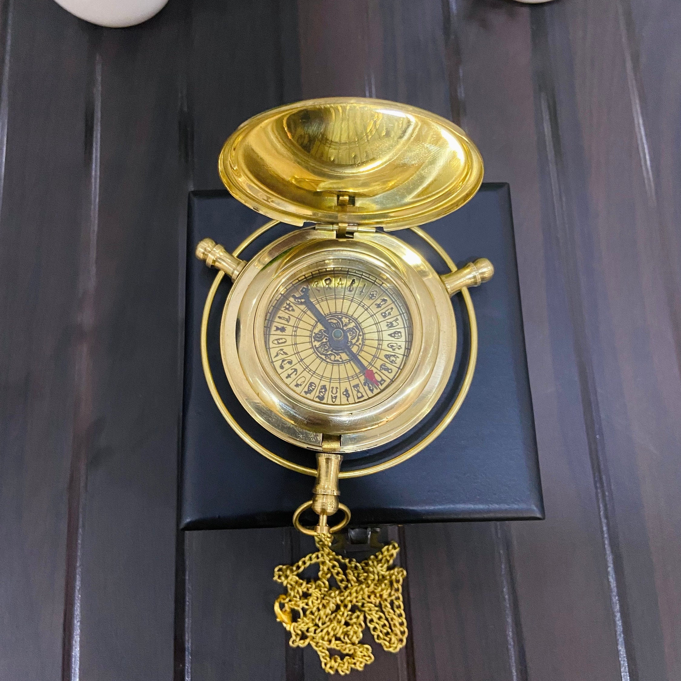 Baby Alethometer Custom Engraved Alethiometer - Unique Brass Compass, Ideal for Birthday ...