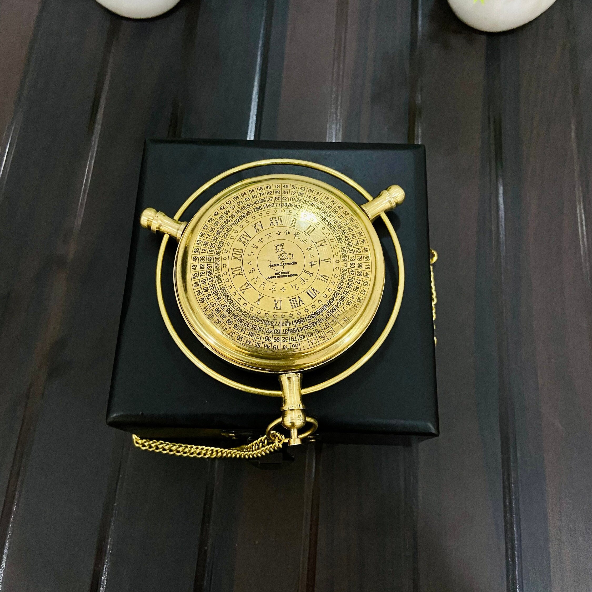 Custom Engraved Alethiometer - Unique Brass Compass, Ideal for Birthday ...