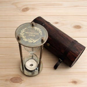 Brass Personalized fillable Hourglass, Vintage Ceremony, Beach Sand Ceremony Sand Ceremony, Unity Sand, Wedding Gift