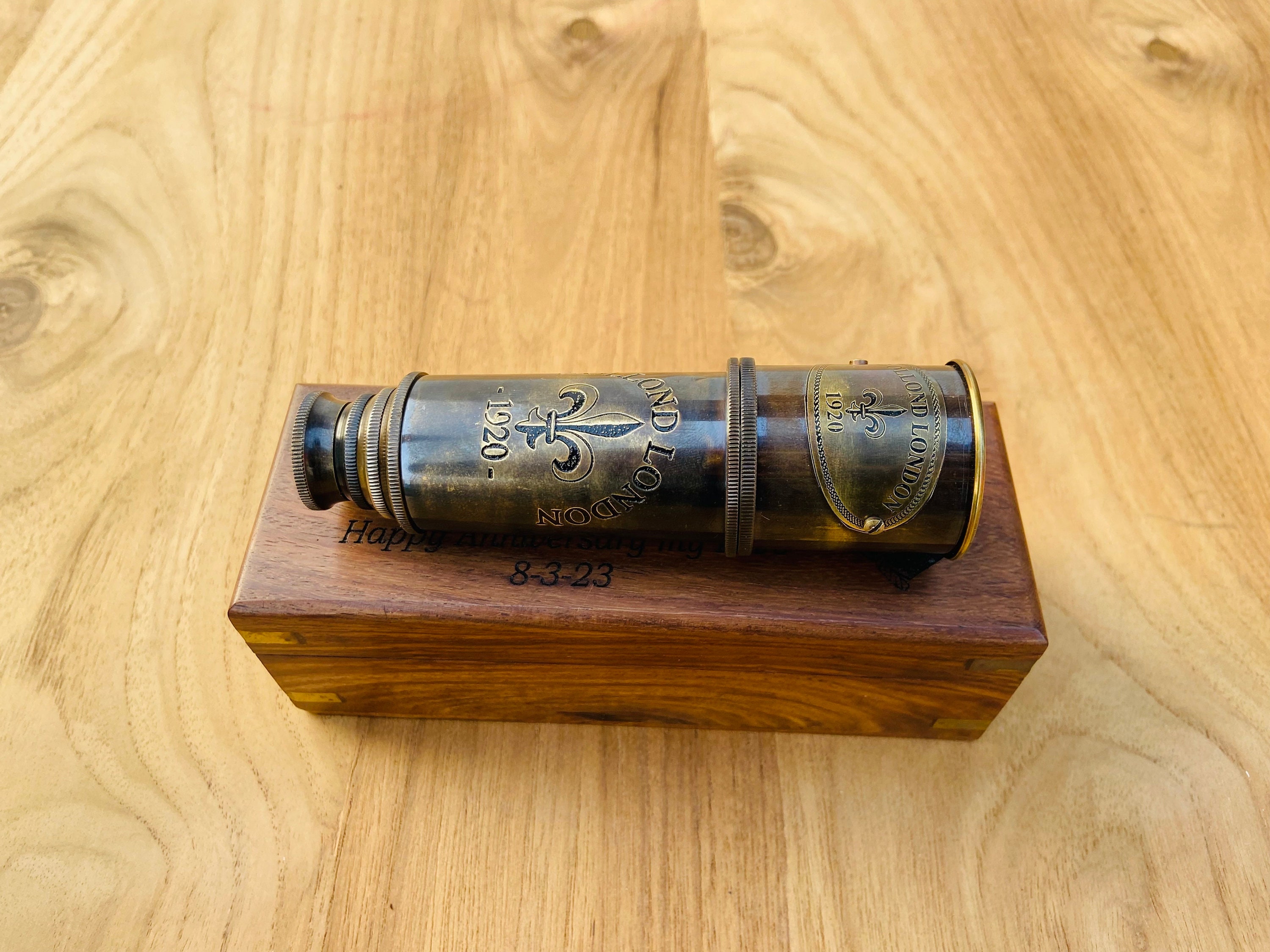 Antique Telescope, Unique Vintage Telescope, Corporate Gift, Groomsmen  Gift, Mens Gift, Fathers Day Gift, Gift for Him, Christmas Gift 