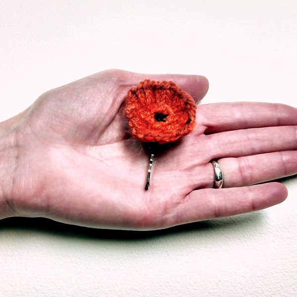 Poppy Flower Hair Bobby Pin