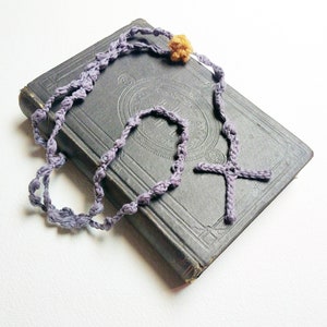 Rosary Beads - Soft Hand Crocheted Rosary Beads