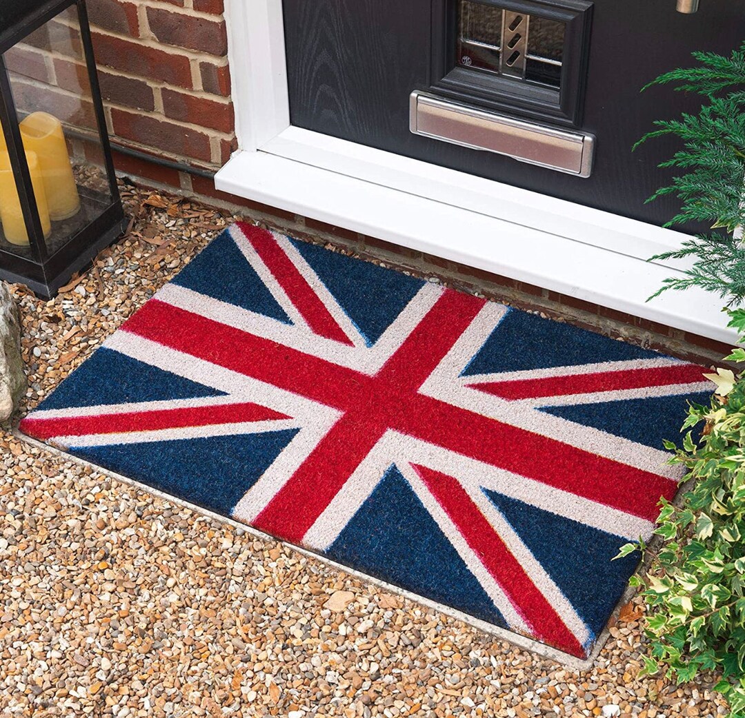 Doormat Union Jack Coir Entrance Mat Funky Cute Coir Mats Etsy