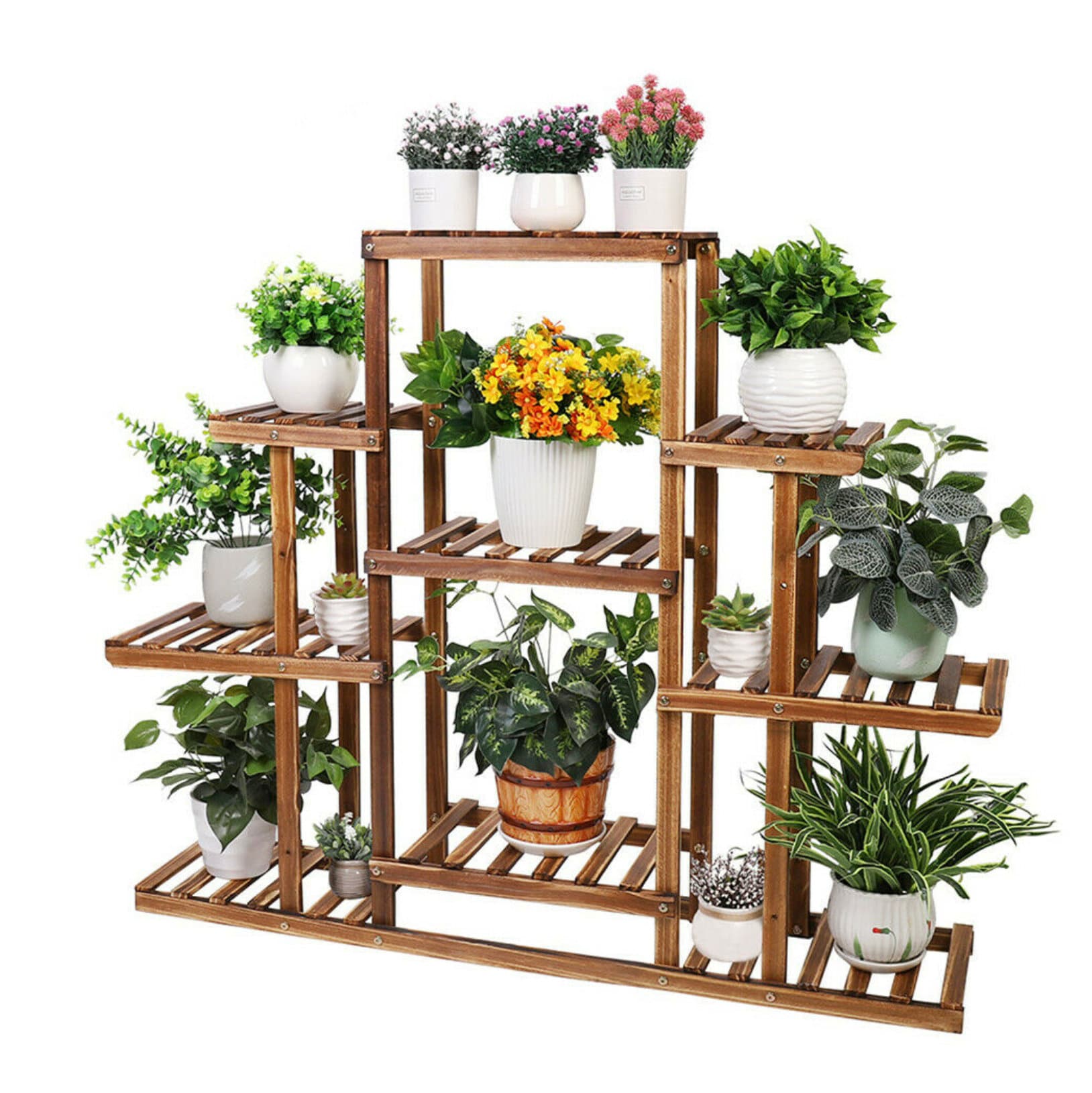 Sturdy Outdoor Plant Pot Stand Flower Display Shelf Rack Home Etsy