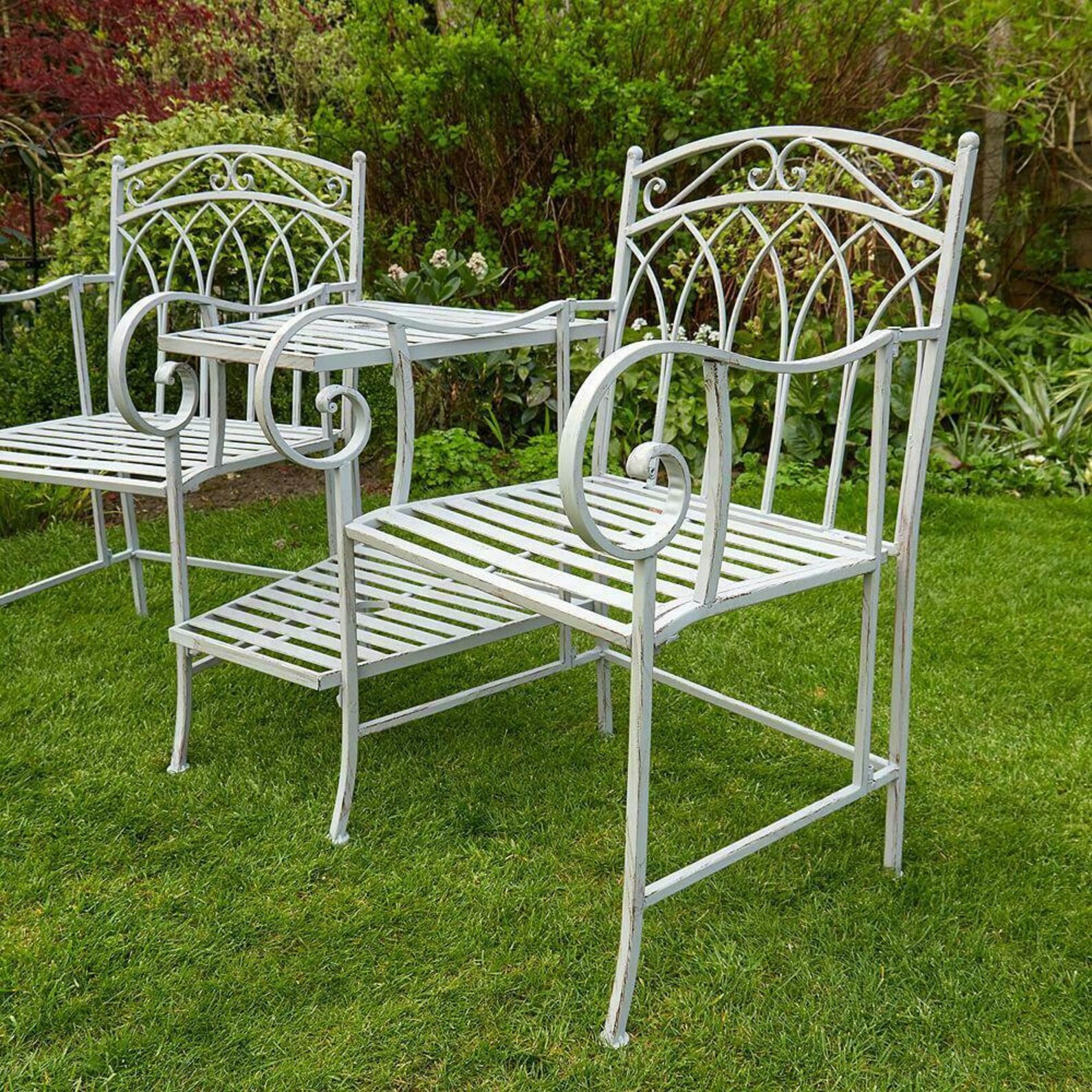 Jack and Jill Love Seat 2 Seater Patio Chair Set Outdoor Etsy UK