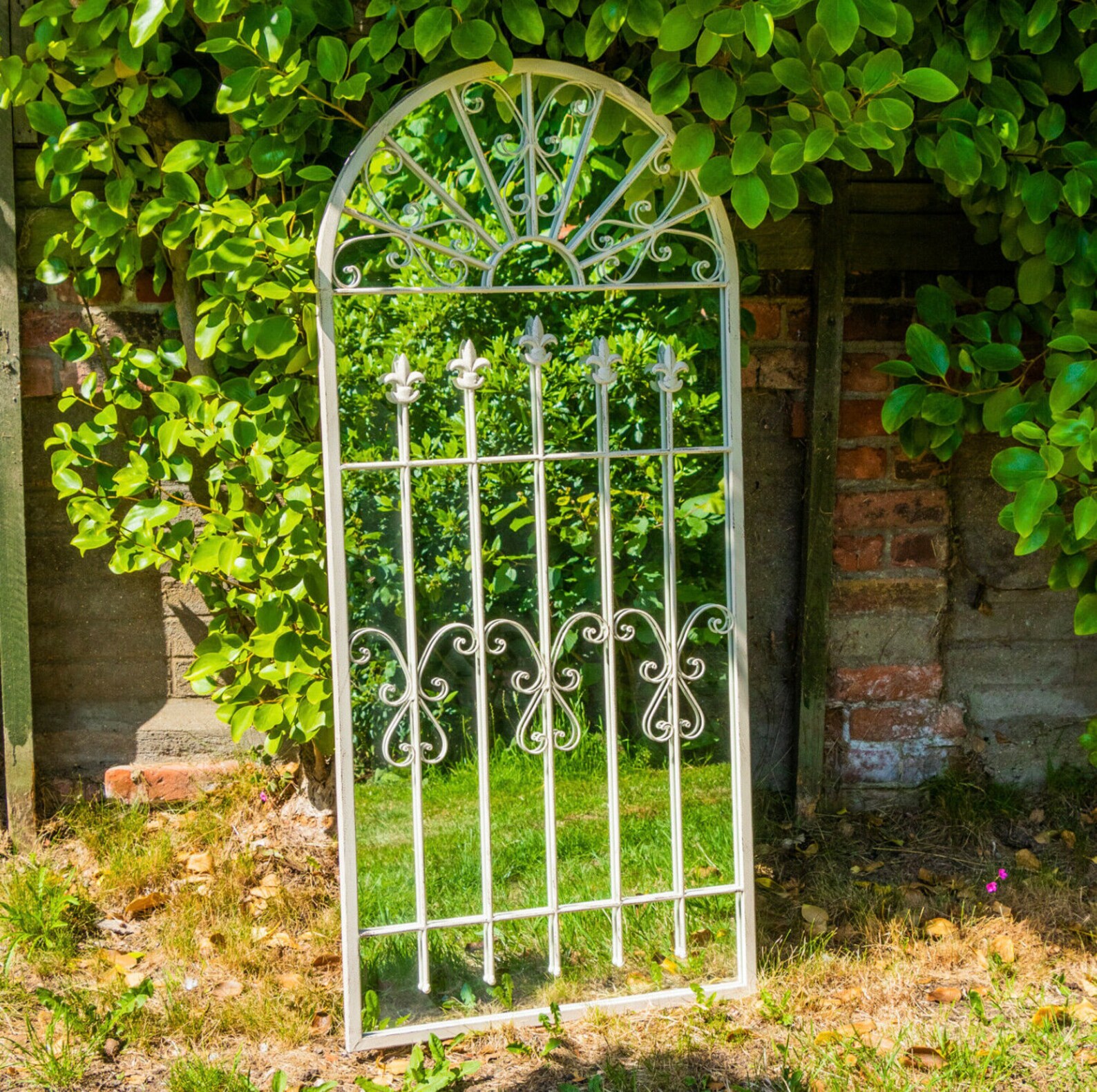 Large Mirror Stunning Decorative Arched Outdoor Garden Mirror Etsy UK
