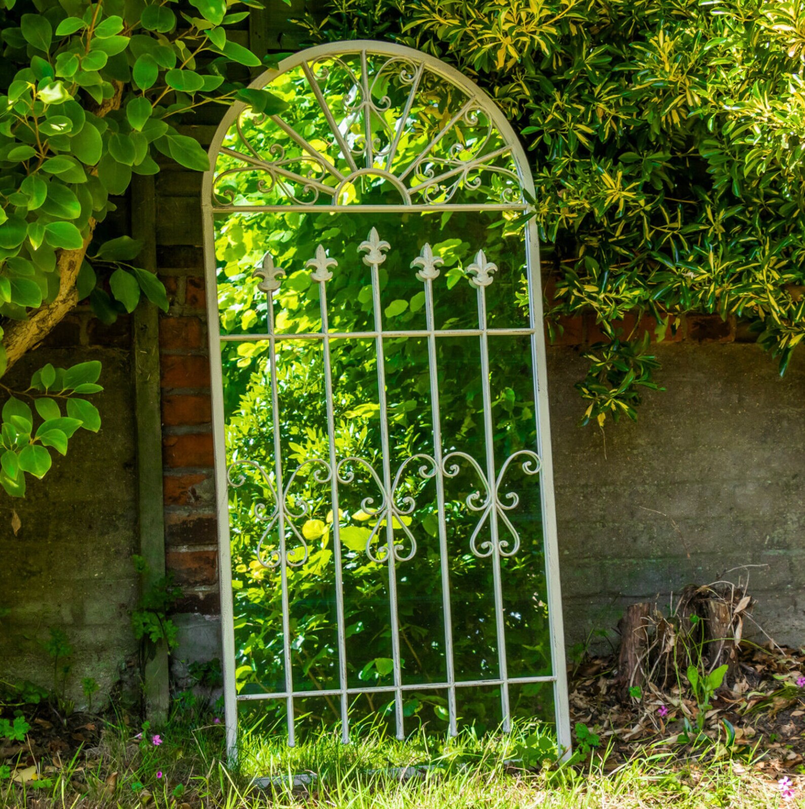Large Mirror Stunning Decorative Arched Outdoor Garden Mirror Etsy UK