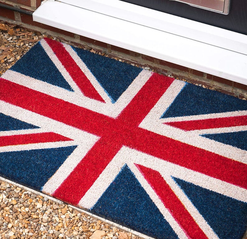 Doormat Union Jack Coir Entrance Mat Funky Cute Coir Mats Etsy