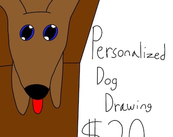 Personalized Drawing of Your Dog (Digital)