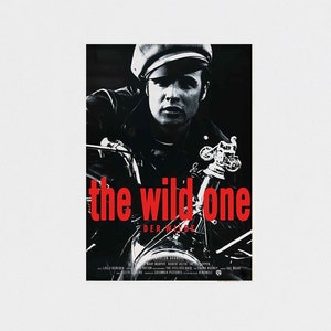 The Wild One 1953 Movie POSTER PRINT A5-A1 50s Classic Marlon Brando Biker Gang Film Wall Art Decor
