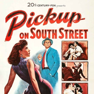 “Pickup on South Street” 1953 Film POSTER PRINT A5-A1 50er Jahre Classic Noir Krimi Hollywood Sam Fuller Film Wand Kunst Dekor