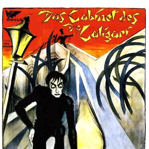 The Cabinet of Dr. Caligari 1920 Movie POSTER PRINT A5-A1 Classic German Silent Horror Cinema Vintage Film Wall Art Retro Decor