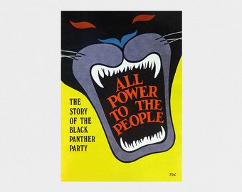 Black Panther Party POSTER PRINT A5-A1 BPP 60s Revolutionary Power Vintage Wall Art Classic Decor
