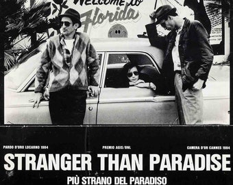 Stranger Than Paradise 1984 Movie POSTER PRINT A5 A2 80s Jim Jarmusch Indie Cult Cinema Film Art Wall Decor
