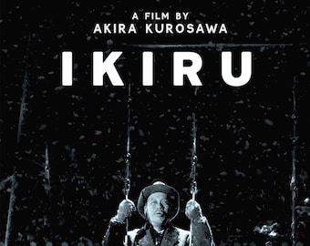 Ikiru 1952 Movie POSTER PRINT A5-A1 Akira Kurosawa Japanese 50s Cinema Cult Film Wall Art Decor