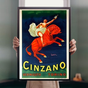 Cinzano Vermouth 1910 POSTER PRINT Leonetto Cappiello Art Nouveau A5-A1 Torino Vintage Italian Advert Design Wall Art Decor