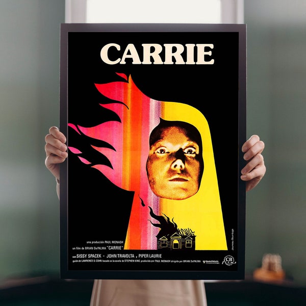 Carrie 1976 Movie POSTER PRINT A5 A1 Cult 70s Horror Film Wall Art De Palma Classic Cinema Decor