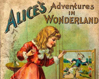 Alice's Adventures in Wonderland POSTER PRINT A5-A1 Classic Vintage Book Illustration Wall Art Decor Lewis Carroll fantasy