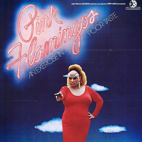 Pink Flamingos 1972 Movie POSTER PRINT A5 A2 70s Indie Cult American Cinema Divine Film Wall Art Decor