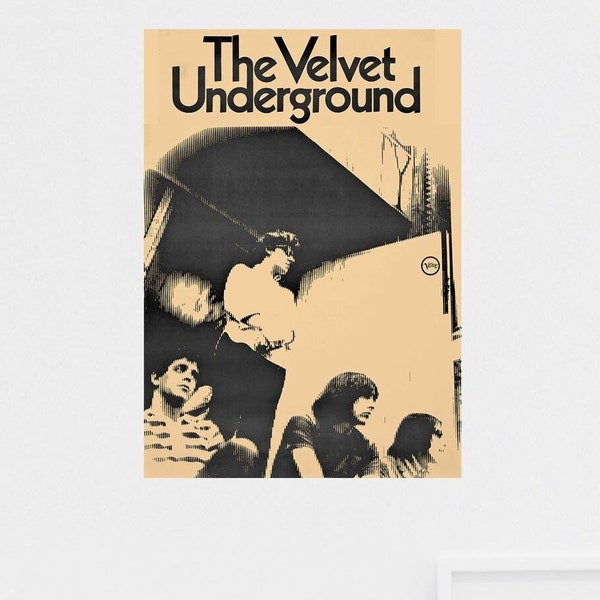 The Velvet Underground Band POSTER PRINT A5 A1 Cult vintage 60s 70s Rock Music Bar Club Retro Decor Wall Art