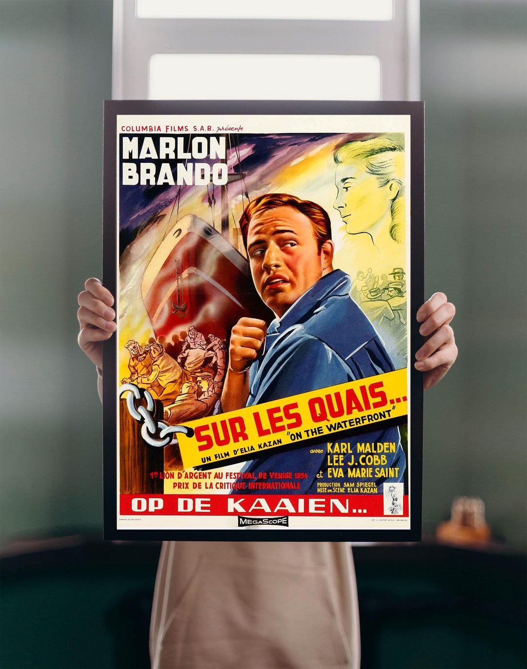 高い信頼 厚い信頼 波止場 マーロン 50年代 A5-A1 映画ポスタープリント 1954 その他