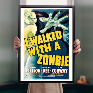 I Walked with a Zombie 1943 Movie POSTER PRINT A5-A1 40s Vintage Classic Horror Film Wall Art Decor